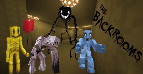 Roblox Doors Monsters VS Backroom Entities [Minecraft PE] 