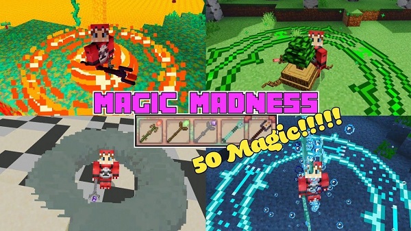 Magic Madness Addon (1.20 ,1.19) MCPE/Bedrock - Minecraft PE & Mods