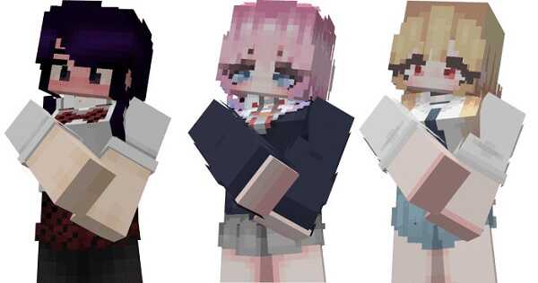 Anime Characters Addon (1.20, 1.19) - Waifus & Husbands Mod MCPE/Bedrock 