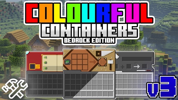 Colorful Containers GUI Texture Packs 1.19+ MCPE/Berock