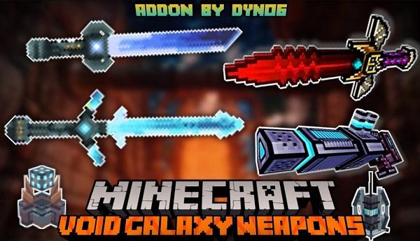 Void Galaxy Weapons Addon 1.20 - Minecraft PE/Bedrock Mods
