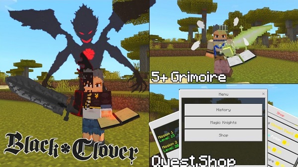 Black Clover mcpe mods