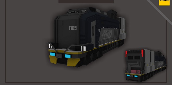 Futuristic Freight Train mcpe bedrock